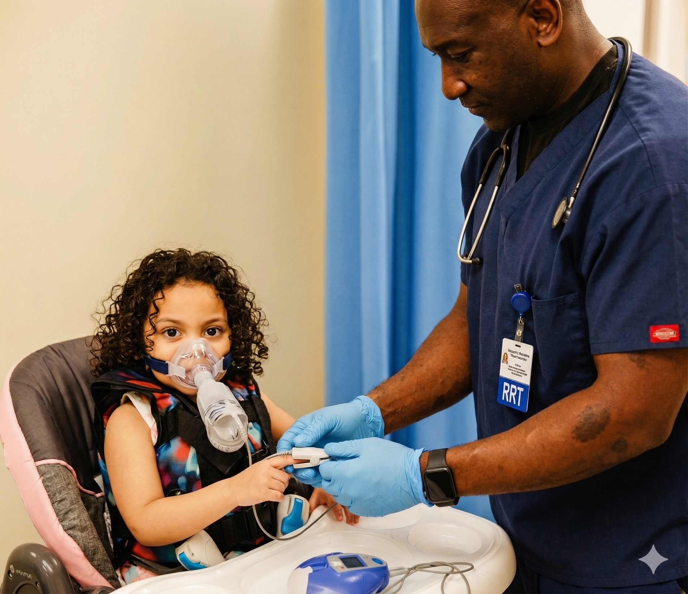 Respiratory therapy at Kids In Care PPEC
